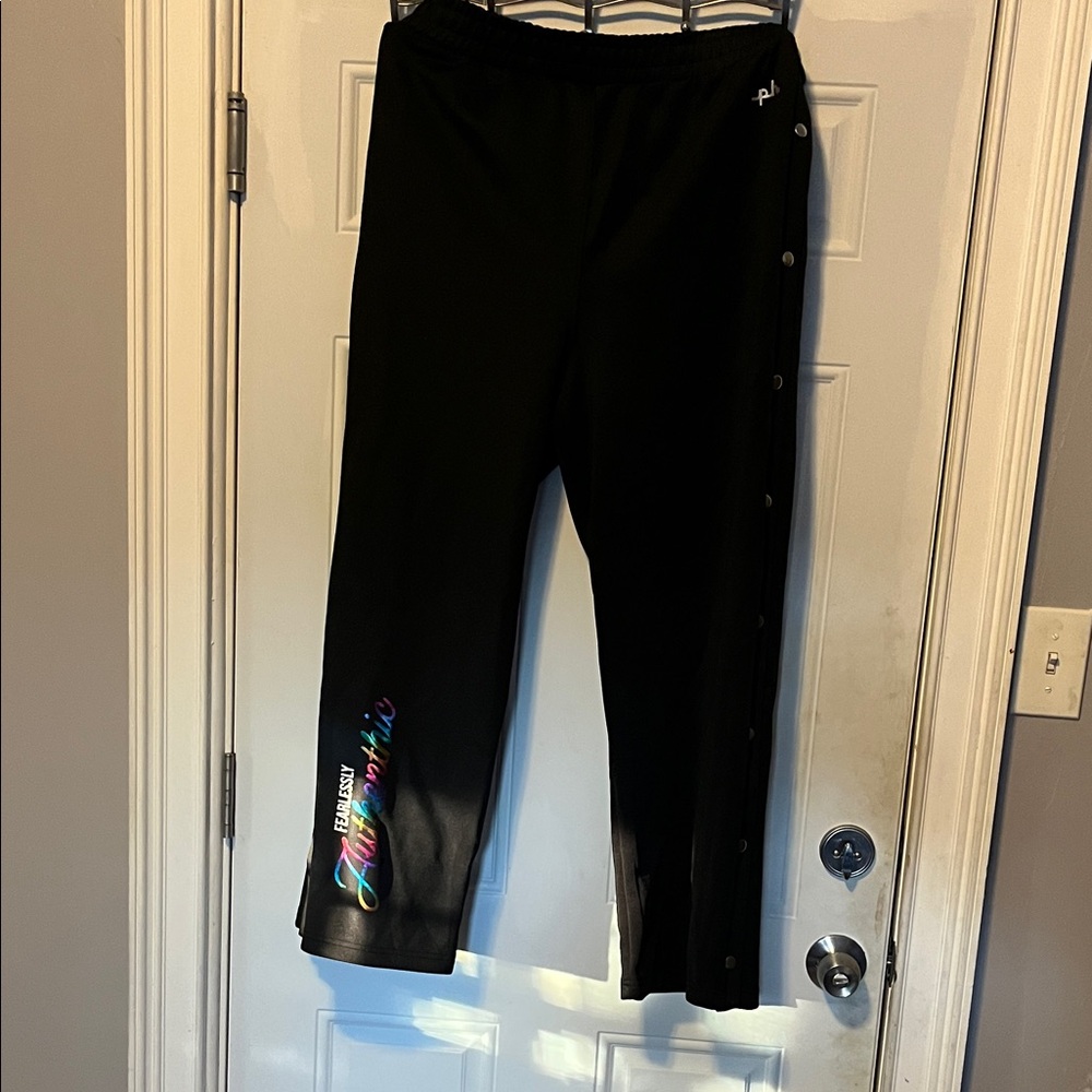 The Phluid Project Black Joggers with Multicolor Accents